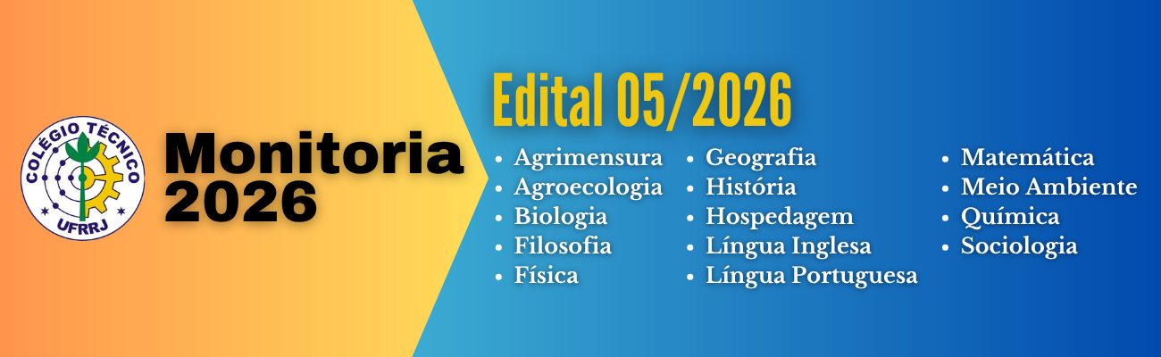 Edital de Monitoria 2026